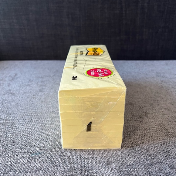 NWT Post-it Notes, 3" x 3", Canary Yellow, 27 Pads, 2,700 Total Sheets - Picture 5 of 6